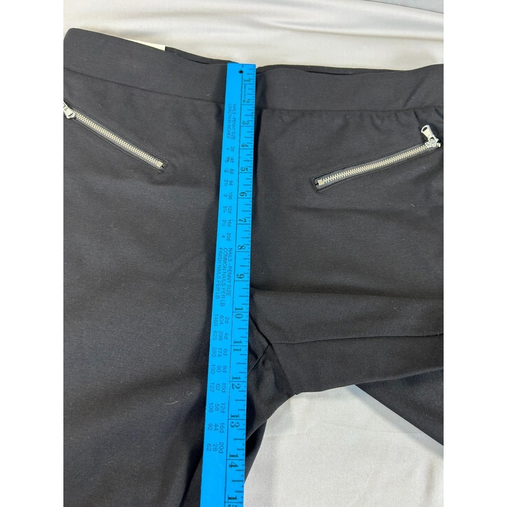 A New Day Women Large Skinny Pants Black High Rise Stretch Slim Fit Zip Pockets - Picture 13 of 15